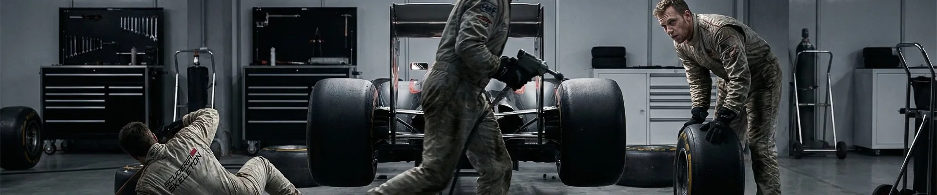 Unterbesetztes Boxencrew-Team