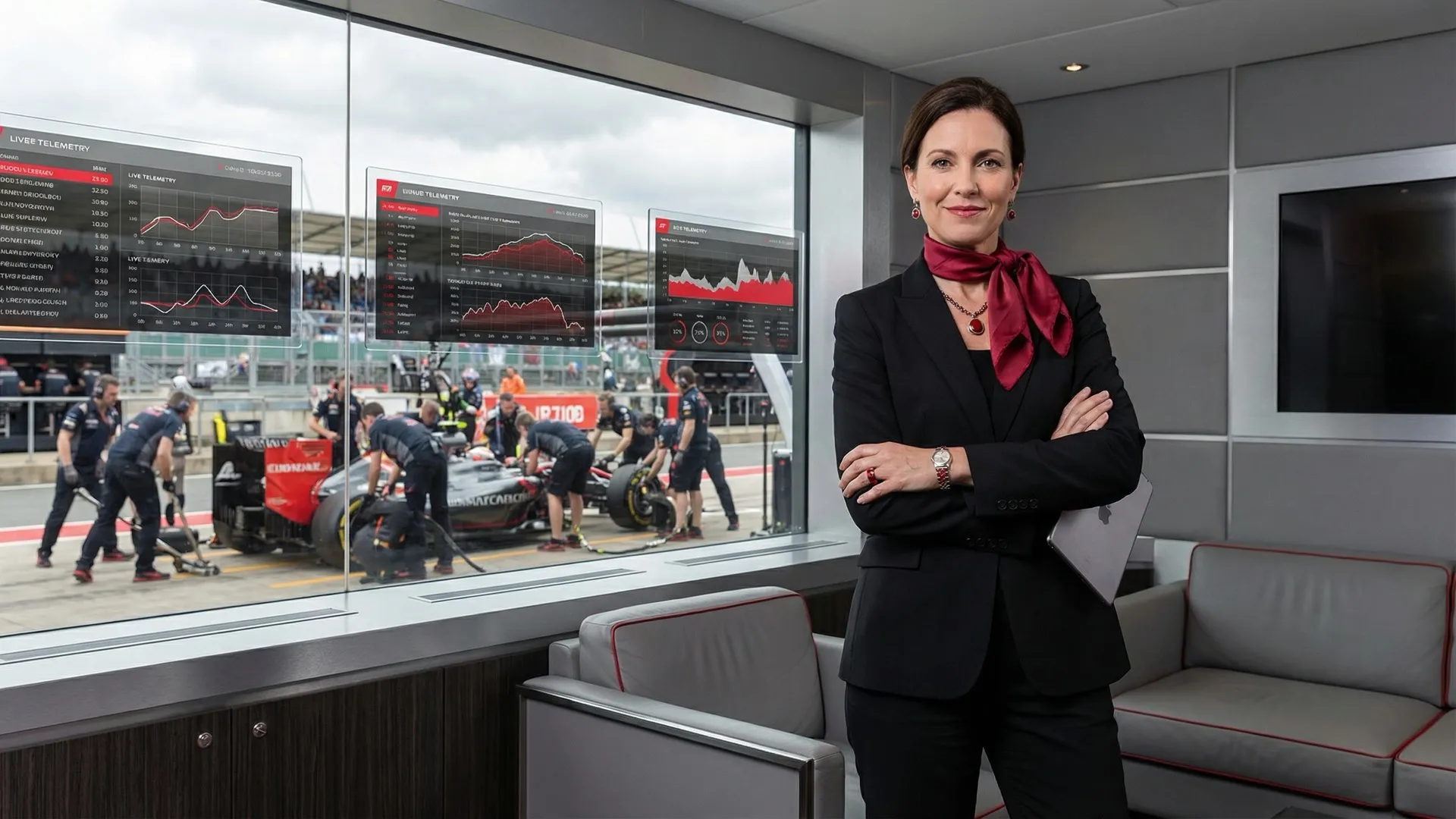 Corporate Executive in F1 Team Hospitality Suite