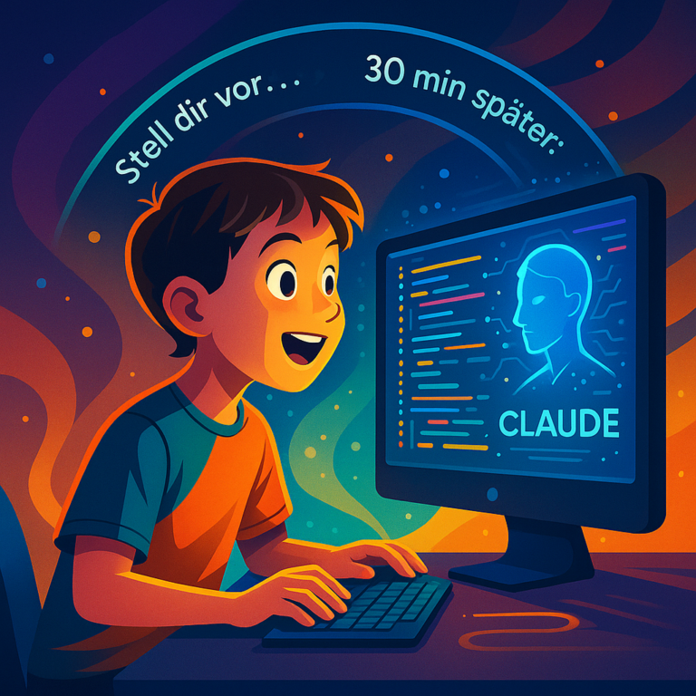 Kinder beim Vibe-Coding