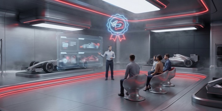 Trainer im Schulungsraum